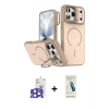 MARSİLYAN™- iPhone 17 Pro Max Kılıf Çekirdek Klasik - Şeffaf Pasifik Cam Ekran Koruyucu + Bilvis Titan Kamera Lens - NLGY