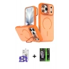 MARSİLYAN™- iPhone 17 Pro Max Kılıf Çekirdek Klasik - Siyah 360 Mat Full Body Arka Koruyucu + Bilvis Titan Kamera Lens - GS