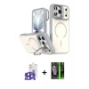 MARSİLYAN™- iPhone 17 Pro Max Kılıf Çekirdek Klasik - Siyah 360 Mat Full Body Arka Koruyucu + Bilvis Titan Kamera Lens - LT