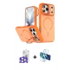 MARSİLYAN™- iPhone 17 Pro Max Kılıf Çekirdek Klasik - Siyah 3D Antistatik Cam Ekran Koruyucu + Bilvis Titan Kamera Lens - GS