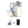 MARSİLYAN™- iPhone 17 Pro Max Kılıf Çekirdek Klasik - Siyah 3D Antistatik Hayalet Cam Ekran Koruyucu + Bilvis Titan Kamera Lens - TU