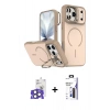 MARSİLYAN™- iPhone 17 Pro Max Kılıf Çekirdek Klasik - Siyah Bilvis 3X AR Hayalet Cam Ekran Koruyucu + Bilvis Titan Kamera Lens - NLGY