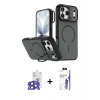 MARSİLYAN™- iPhone 17 Pro Max Kılıf Çekirdek Klasik - Siyah Bilvis 3X AR HD Cam Ekran Koruyucu + Bilvis Titan Kamera Lens - LT