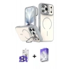MARSİLYAN™- iPhone 17 Pro Max Kılıf Çekirdek Klasik - Siyah Bilvis 5in1 3D Magic Cam Ekran Koruyucu + Bilvis Titan Kamera Lens - LT