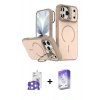 MARSİLYAN™- iPhone 17 Pro Max Kılıf Çekirdek Klasik - Siyah Bilvis 5in1 3D Magic Cam Ekran Koruyucu + Bilvis Titan Kamera Lens - GS
