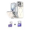 MARSİLYAN™- iPhone 17 Pro Max Kılıf Çekirdek Klasik - Siyah Bilvis 5in1 5D Magic Hayalet Cam Ekran Koruyucu + Bilvis Titan Kamera Lens - NLGY