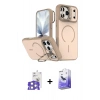 MARSİLYAN™- iPhone 17 Pro Max Kılıf Çekirdek Klasik - Siyah Bilvis 5in1 5D Magic Hayalet Cam Ekran Koruyucu + Bilvis Titan Kamera Lens - GS
