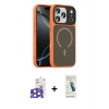 MARSİLYAN™- iPhone 17 Pro Max Kılıf Doruk Form Serisi - Şeffaf Pasifik Cam Ekran Koruyucu + Bilvis Titan Kamera Lens - NLGY