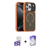 MARSİLYAN™- iPhone 17 Pro Max Kılıf Doruk Form Serisi - Siyah Bilvis 5in1 3D Magic Cam Ekran Koruyucu + Bilvis Titan Kamera Lens - TU