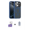 MARSİLYAN™- iPhone 17 Pro Max Kılıf Doruk Form Serisi - Siyah Joko Magic 5D Cam + Bilvis Titan Kamera Lens - TU