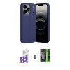 MARSİLYAN™- iPhone 17 Pro Max Kılıf Doruk Klasik Özel Seri - Şeffaf 360 Full Body Arka Koruyucu + Bilvis Titan Kamera Lens - TU