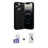 MARSİLYAN™- iPhone 17 Pro Max Kılıf Doruk Klasik Özel Seri - Şeffaf Pasifik Cam Ekran Koruyucu + Bilvis Titan Kamera Lens - GS