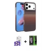 MARSİLYAN™- iPhone 17 Pro Max Kılıf Doruk Serisi - Siyah 360 Mat Full Body Arka Koruyucu + Bilvis Titan Kamera Lens - TU