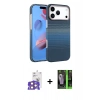 MARSİLYAN™- iPhone 17 Pro Max Kılıf Doruk Serisi - Siyah 360 Mat Full Body Arka Koruyucu + Bilvis Titan Kamera Lens - TU