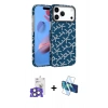 MARSİLYAN™- iPhone 17 Pro Max Kılıf Doruk Serisi - Siyah 3D Antistatik Cam Ekran Koruyucu + Bilvis Titan Kamera Lens - NLGY