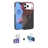 MARSİLYAN™- iPhone 17 Pro Max Kılıf Doruk Serisi - Siyah 3D Antistatik Cam Ekran Koruyucu + Bilvis Titan Kamera Lens - NLGY