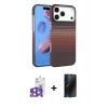MARSİLYAN™- iPhone 17 Pro Max Kılıf Doruk Serisi - Siyah 3D Antistatik Hayalet Cam Ekran Koruyucu + Bilvis Titan Kamera Lens - TU