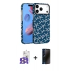 MARSİLYAN™- iPhone 17 Pro Max Kılıf Doruk Serisi - Siyah 3D Antistatik Hayalet Cam Ekran Koruyucu + Bilvis Titan Kamera Lens - TU