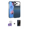 MARSİLYAN™- iPhone 17 Pro Max Kılıf Doruk Serisi - Siyah 3D Antistatik Hayalet Cam Ekran Koruyucu + Bilvis Titan Kamera Lens - TU