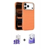 MARSİLYAN™- iPhone 17 Pro Max Kılıf Doruk Serisi - Siyah Bilvis 5in1 5D Magic Hayalet Cam Ekran Koruyucu + Lacivert Bilvis Titan Kamera Lens