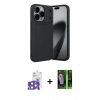MARSİLYAN™- iPhone 17 Pro Max Kılıf Eksen Form Prime - Şeffaf 360 Full Body Arka Koruyucu + Bilvis Titan Kamera Lens - TU