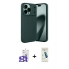 MARSİLYAN™- iPhone 17 Pro Max Kılıf Eksen Form Prime - Şeffaf Pasifik Cam Ekran Koruyucu + Bilvis Titan Kamera Lens - GS