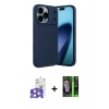 MARSİLYAN™- iPhone 17 Pro Max Kılıf Eksen Form Prime - Siyah 360 Mat Full Body Arka Koruyucu + Bilvis Titan Kamera Lens - GS