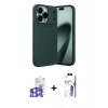 MARSİLYAN™- iPhone 17 Pro Max Kılıf Eksen Form Prime - Siyah Bilvis 3X AR HD Cam Ekran Koruyucu + Bilvis Titan Kamera Lens - GS