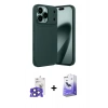 MARSİLYAN™- iPhone 17 Pro Max Kılıf Eksen Form Prime - Siyah Bilvis 5in1 5D Magic Hayalet Cam Ekran Koruyucu + Bilvis Titan Kamera Lens - LT