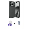 MARSİLYAN™- iPhone 17 Pro Max Kılıf Eksen Form Prime - Siyah Joko Magic 5D Cam + Bilvis Titan Kamera Lens - NLGY