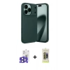 MARSİLYAN™- iPhone 17 Pro Max Kılıf Eksen Form Prime - Siyah Joko Magic 5D Hayalet Cam + Bilvis Titan Kamera Lens - LT