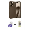 MARSİLYAN™- iPhone 17 Pro Max Kılıf Eksen Form Prime - Siyah Joko Magic 5D Hayalet Cam + Bilvis Titan Kamera Lens - LT
