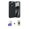MARSİLYAN™- iPhone 17 Pro Max Kılıf Eksen Form Prime - Siyah Joko Magic 5D Hayalet Cam + Bilvis Titan Kamera Lens - LT