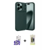 MARSİLYAN™- iPhone 17 Pro Max Kılıf Eksen Form Prime - Siyah Joko Magic 5D Hayalet Cam + Bilvis Titan Kamera Lens - NLGY