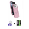 MARSİLYAN™- iPhone 17 Pro Max Kılıf İz Işık Koleksiyonu - Şeffaf 360 Full Body Arka Koruyucu + Bilvis Titan Kamera Lens - GS