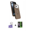 MARSİLYAN™- iPhone 17 Pro Max Kılıf İz Işık Koleksiyonu - Şeffaf 360 Full Body Arka Koruyucu + Bilvis Titan Kamera Lens - GS
