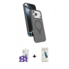 MARSİLYAN™- iPhone 17 Pro Max Kılıf İz Işık Koleksiyonu - Şeffaf Pasifik Cam Ekran Koruyucu + Bilvis Titan Kamera Lens - TU