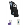 MARSİLYAN™- iPhone 17 Pro Max Kılıf İz Işık Koleksiyonu - Şeffaf Pasifik Cam Ekran Koruyucu + Bilvis Titan Kamera Lens - TU