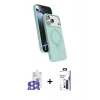 MARSİLYAN™- iPhone 17 Pro Max Kılıf İz Işık Koleksiyonu - Siyah Bilvis 3X AR Hayalet Cam Ekran Koruyucu + Bilvis Titan Kamera Lens - GS