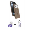 MARSİLYAN™- iPhone 17 Pro Max Kılıf İz Işık Koleksiyonu - Siyah Bilvis 3X AR Hayalet Cam Ekran Koruyucu + Bilvis Titan Kamera Lens - GS