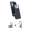 MARSİLYAN™- iPhone 17 Pro Max Kılıf İz Işık Koleksiyonu - Siyah Bilvis 3X AR Hayalet Cam Ekran Koruyucu + Bilvis Titan Kamera Lens - GS