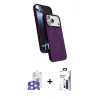 MARSİLYAN™- iPhone 17 Pro Max Kılıf İz Işık Koleksiyonu - Siyah Bilvis 3X AR Hayalet Cam Ekran Koruyucu + Bilvis Titan Kamera Lens - GS