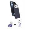 MARSİLYAN™- iPhone 17 Pro Max Kılıf İz Işık Koleksiyonu - Siyah Bilvis 3X AR HD Cam Ekran Koruyucu + Bilvis Titan Kamera Lens - LT