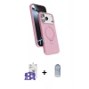 MARSİLYAN™- iPhone 17 Pro Max Kılıf İz Işık Koleksiyonu - Siyah Joko Magic 5D Cam + Bilvis Titan Kamera Lens - GS