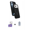 MARSİLYAN™- iPhone 17 Pro Max Kılıf İz Işık Koleksiyonu - Siyah Joko Magic 5D Cam + Bilvis Titan Kamera Lens - TU