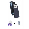 MARSİLYAN™- iPhone 17 Pro Max Kılıf İz Işık Koleksiyonu - Siyah Joko Magic 5D Cam + Bilvis Titan Kamera Lens - TU