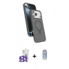 MARSİLYAN™- iPhone 17 Pro Max Kılıf İz Işık Koleksiyonu - Siyah Joko Magic 5D Cam + Bilvis Titan Kamera Lens - TU