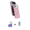 MARSİLYAN™- iPhone 17 Pro Max Kılıf İz Işık Koleksiyonu - Siyah Joko Magic 5D Cam + Bilvis Titan Kamera Lens - TU