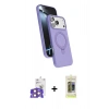 MARSİLYAN™- iPhone 17 Pro Max Kılıf İz Işık Koleksiyonu - Siyah Joko Magic 5D Hayalet Cam + Bilvis Titan Kamera Lens - TU