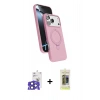 MARSİLYAN™- iPhone 17 Pro Max Kılıf İz Işık Koleksiyonu - Siyah Joko Magic 5D Hayalet Cam + Bilvis Titan Kamera Lens - LT